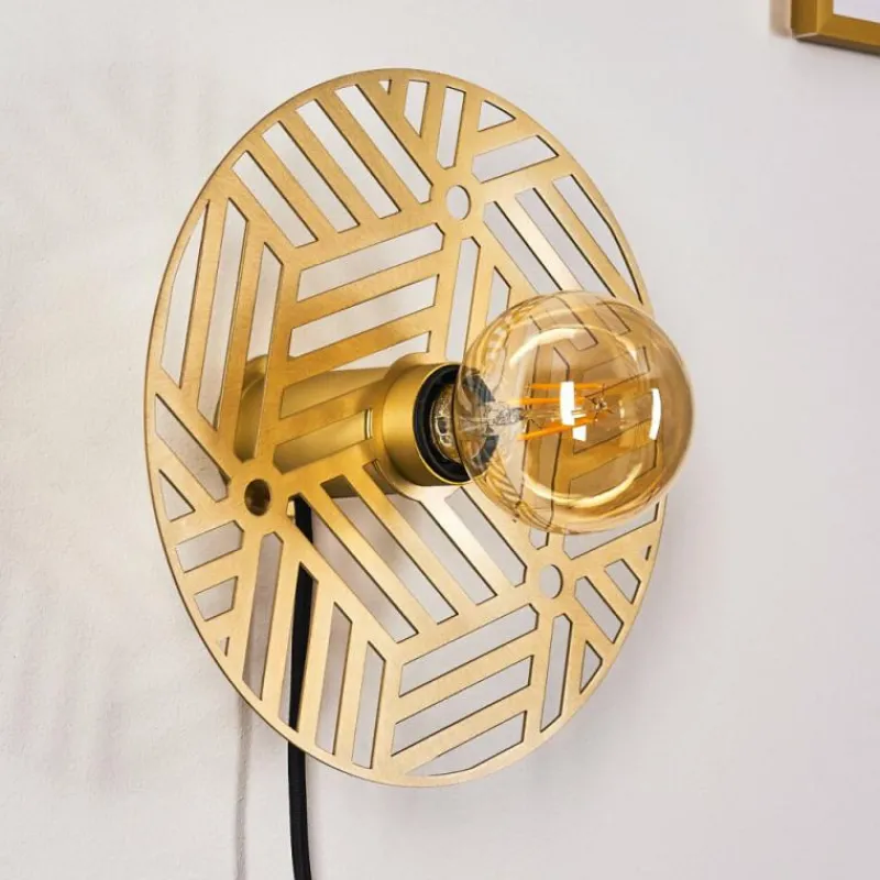 Lampes Dorées-hofstein Applique murale Ruanda Or, Laiton, 1 lumière