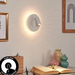 hofstein Applique murale Rukutu LED Blanc, 2 lumières* Appliques