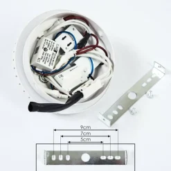 hofstein Applique murale Rukutu LED Blanc, 2 lumières* Appliques