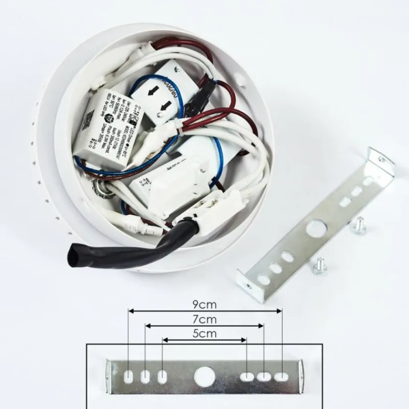 hofstein Applique murale Rukutu LED Blanc, 2 lumières* Appliques