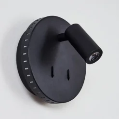 hofstein Applique murale Rukutu LED Noir, 2 lumières