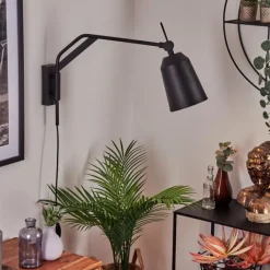 Luminaires Scandinaves-hofstein Applique murale Sacriquier Noir, 1 lumière