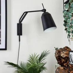 Luminaires Scandinaves-hofstein Applique murale Sacriquier Noir, 1 lumière