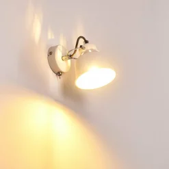 Lampes Industrielles-hofstein Applique murale Safari Blanc, 1 lumière