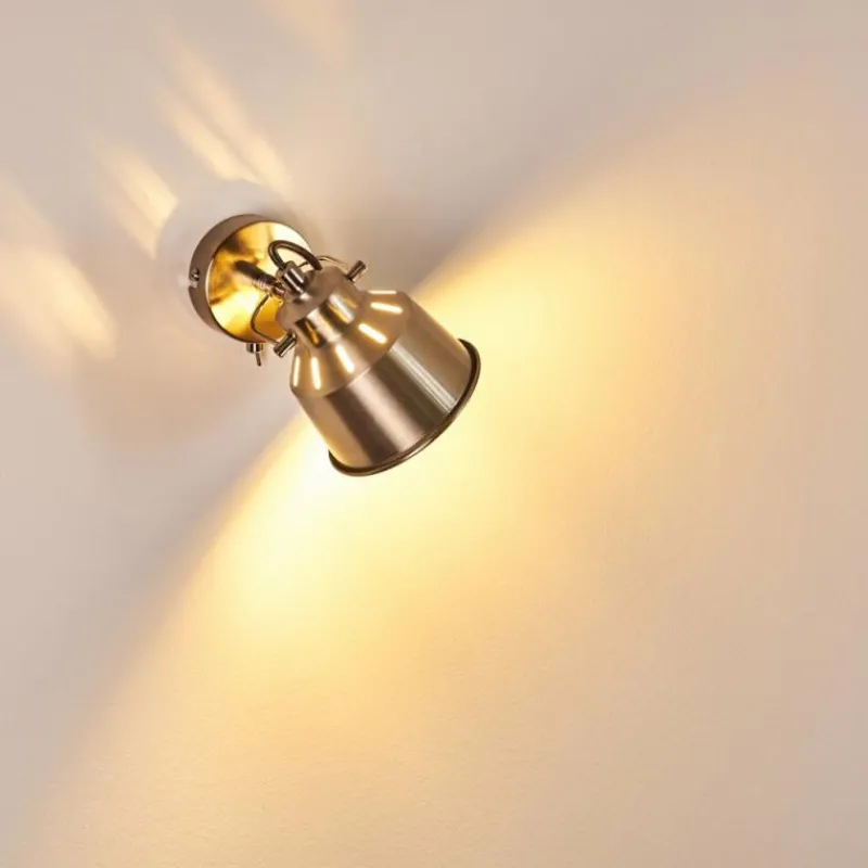 Lampes Industrielles-hofstein Applique murale Safari Chrome brossé, 1 lumière