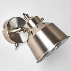 Lampes Industrielles-hofstein Applique murale Safari Chrome brossé, 1 lumière