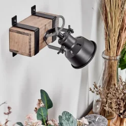 hofstein Applique murale Safari Écru, Noir, 1 lumière