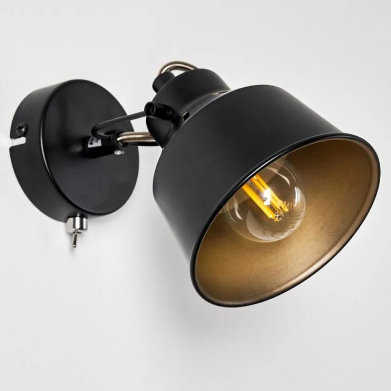 Lampes Industrielles-hofstein Applique murale Safari Noir, 1 lumière