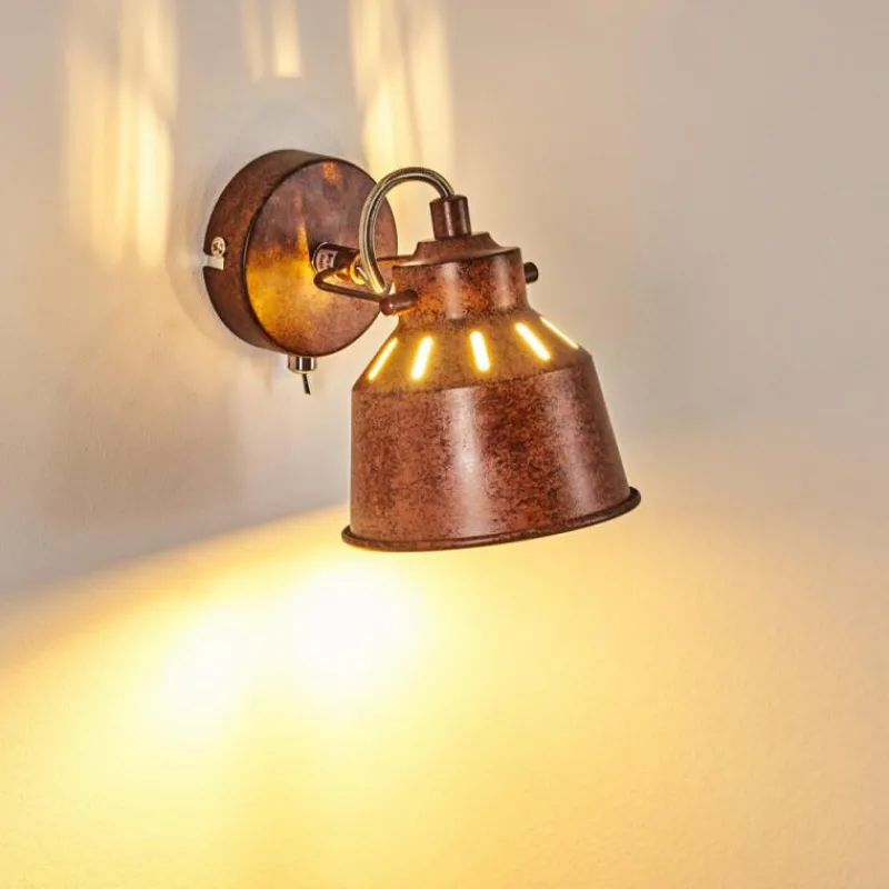 Lampes Industrielles-hofstein Applique murale Safari Rouille, 1 lumière