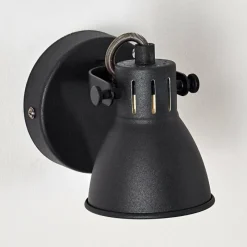 hofstein Applique murale Salinas Noir, 1 lumière