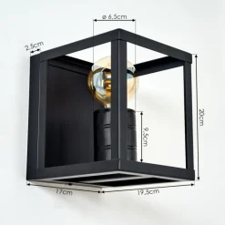 hofstein Applique murale Salla Noir, 1 lumière