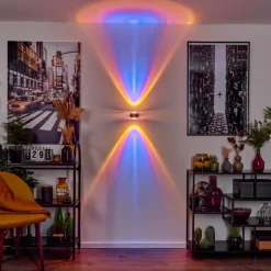 hofstein Applique murale Sapri Cuivre, Noir, 1 lumière