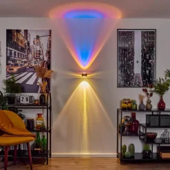 hofstein Applique murale Sapri Cuivre, Noir, 1 lumière