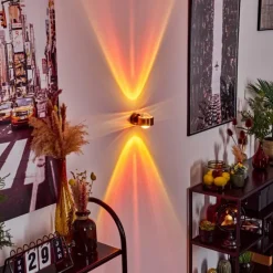 hofstein Applique murale Sapri Cuivre, Noir, 1 lumière