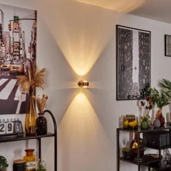 hofstein Applique murale Sapri Cuivre, Noir, 1 lumière