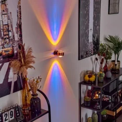 hofstein Applique murale Sapri Cuivre, Noir, 1 lumière