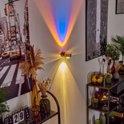 hofstein Applique murale Sapri Cuivre, Noir, 1 lumière