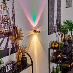 hofstein Applique murale Sapri Cuivre, Noir, 1 lumière