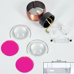 hofstein Applique murale Sapri Cuivre, Noir, 1 lumière