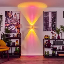 hofstein Applique murale Sapri Cuivre, Noir, 1 lumière