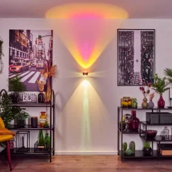 hofstein Applique murale Sapri Cuivre, Noir, 1 lumière