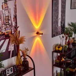 hofstein Applique murale Sapri Cuivre, Noir, 1 lumière