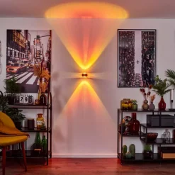 hofstein Applique murale Sapri Cuivre, Noir, 1 lumière