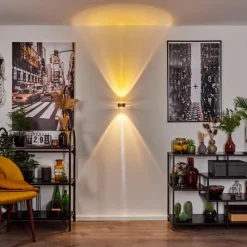 hofstein Applique murale Sapri Cuivre, Noir, 1 lumière