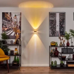 hofstein Applique murale Sapri Cuivre, Noir, 1 lumière