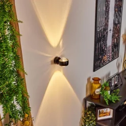 hofstein Applique murale Sapri Noir, 1 lumière