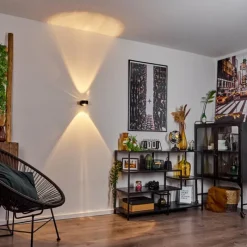 hofstein Applique murale Sapri Noir, 1 lumière