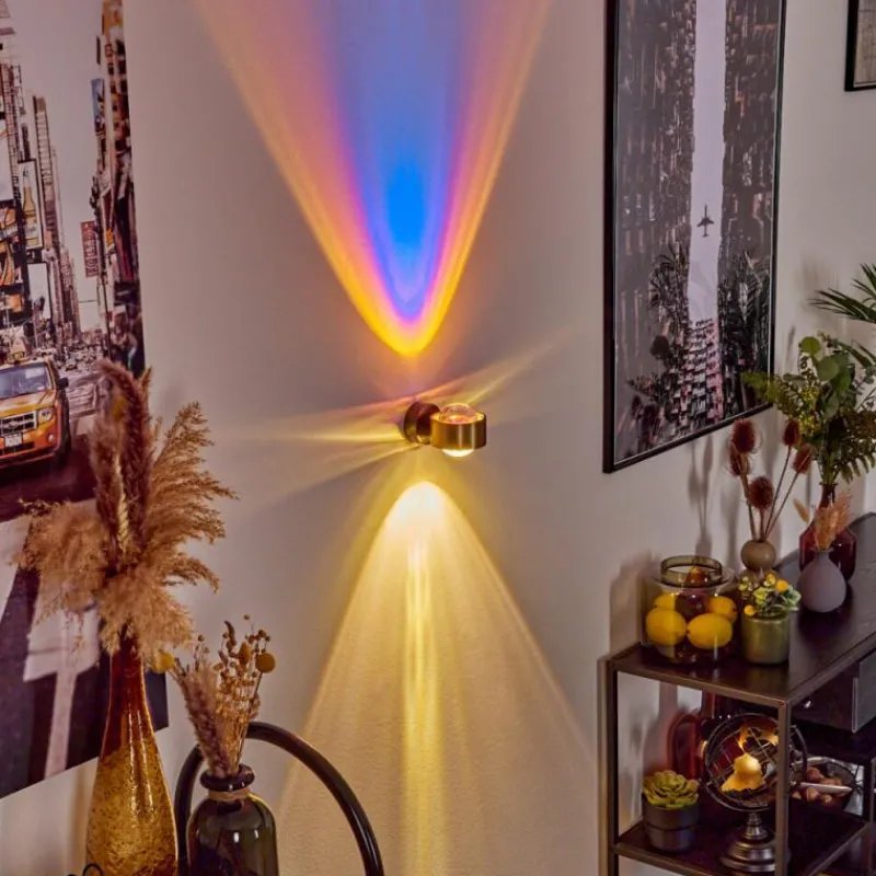 hofstein Applique murale Sapri Vieux laiton, Noir, 1 lumière