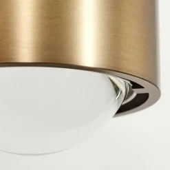 hofstein Applique murale Sapri Vieux laiton, Noir, 1 lumière