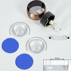 hofstein Applique murale Sapri Vieux laiton, Noir, 1 lumière