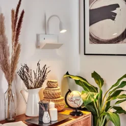 hofstein Applique murale Sarnen Blanc, 1 lumière* Spots Et Projecteurs