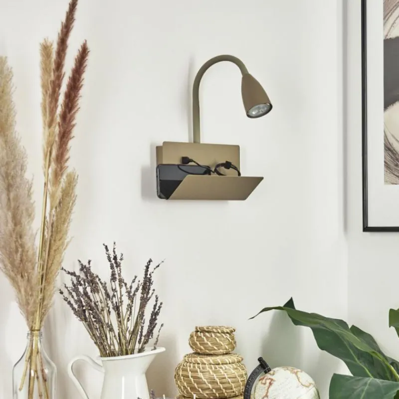 hofstein Applique murale Sarnen Kaki, 1 lumière