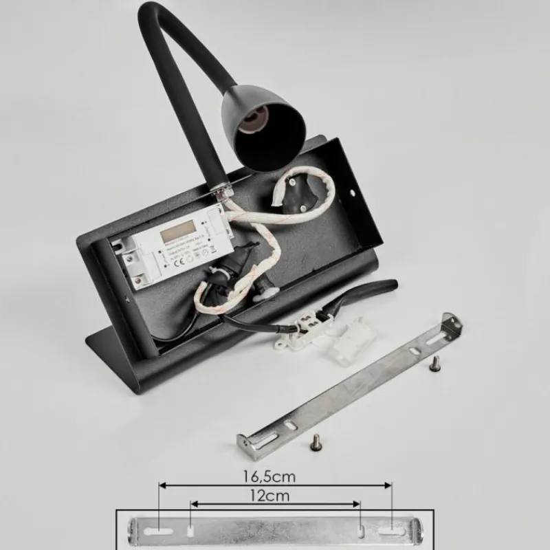 hofstein Applique murale Sarnen Noir, 1 lumière