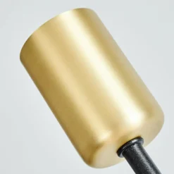 Lampes Industrielles-hofstein Applique murale Sattons Laiton, Noir, 2 lumières