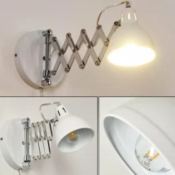 hofstein Applique murale Saxon Blanc, 1 lumière* Appliques