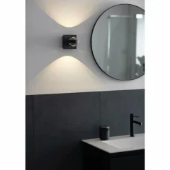 SCHÖNER WOHNEN-Kollektion Applique murale Lense LED Noir, 1 lumière* Appliques