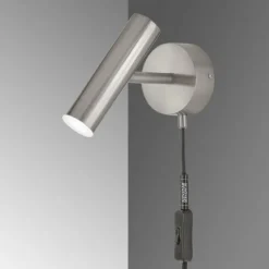 SCHÖNER WOHNEN-Kollektion Applique murale SCHÖNER-WOHNEN-Kollektion Stina LED Nickel mat, 1 lumière* Éclairage Led