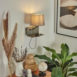 Lampes En Tissu-hofstein Applique murale Schonenwerd Gris, 1 lumière