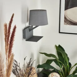 Lampes En Tissu-hofstein Applique murale Schonenwerd Gris, 1 lumière