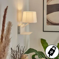 Lampes En Tissu-hofstein Applique murale Schonenwerd Blanc, 1 lumière