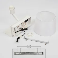 Lampes En Tissu-hofstein Applique murale Schonenwerd Blanc, 1 lumière