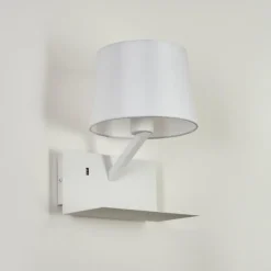 Lampes En Tissu-hofstein Applique murale Schonenwerd Blanc, 1 lumière