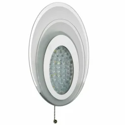 Luminaires Searchlight Applique murale Searchlight WALL LED Chrome, Blanc, 1 lumière