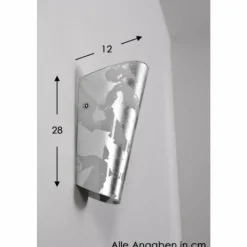 Luminaires Selene Applique murale Selene Argenté, Blanc, 1 lumière