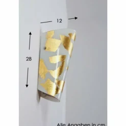 Luminaires Selene Applique murale Selene Or, Blanc, 1 lumière