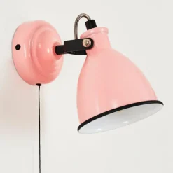 Lampes Vintages & Rétros-hofstein Applique murale Selki Rose, Noir, 1 lumière